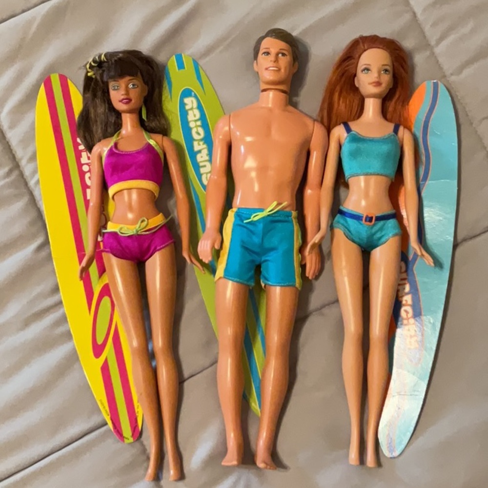 Surf City Teresa, Ken, and Midge Dolls